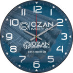 V30-530-B Bombe Cam Duvar Saati